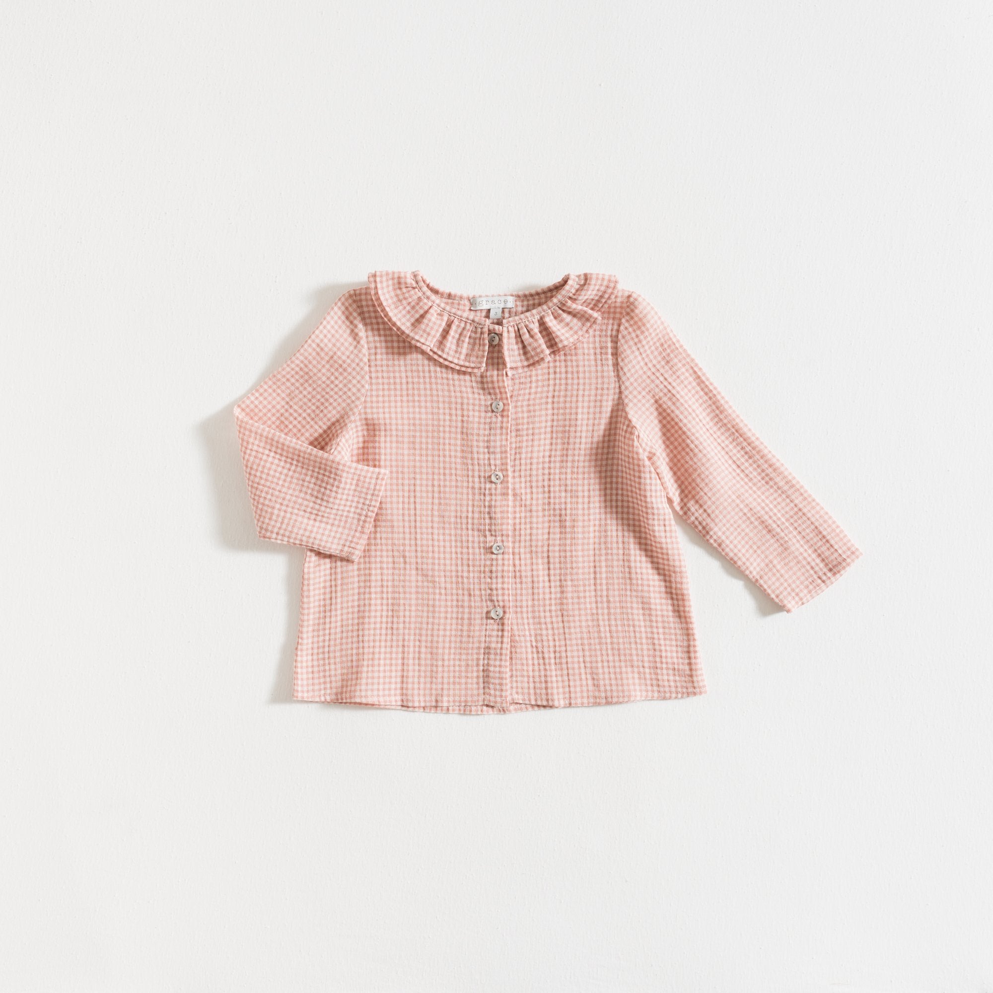 Rose Vichy Blouse Gingham