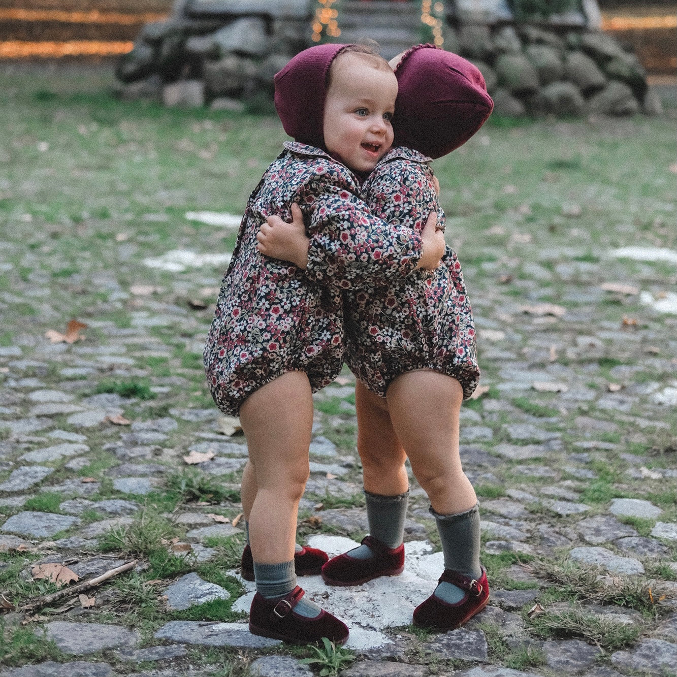 Marsala Rose Flower Romper