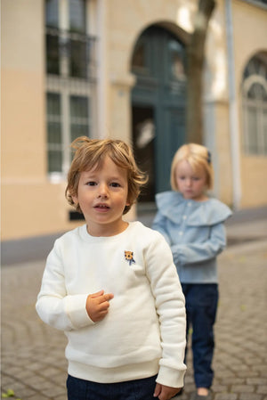GRIMAUD Sweatshirt with milk embroidery