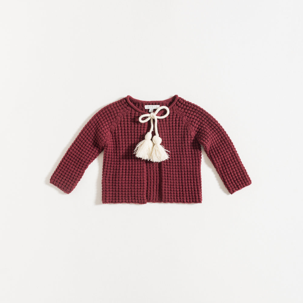 Burgundy Cardigan