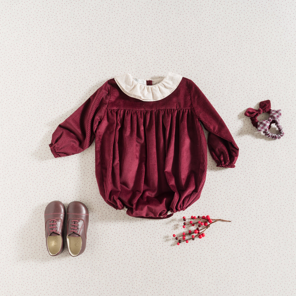 Burgundy Elle Romper