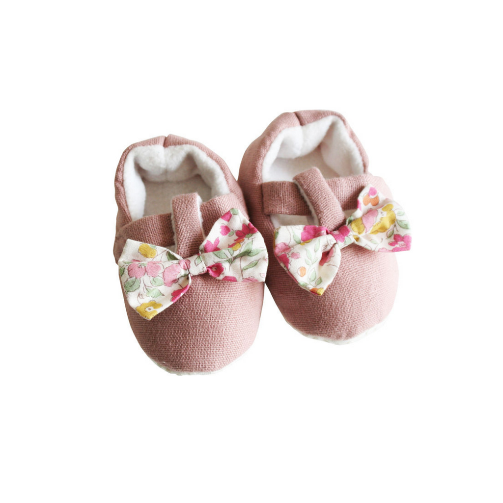 Bow Booties - Rose Garden