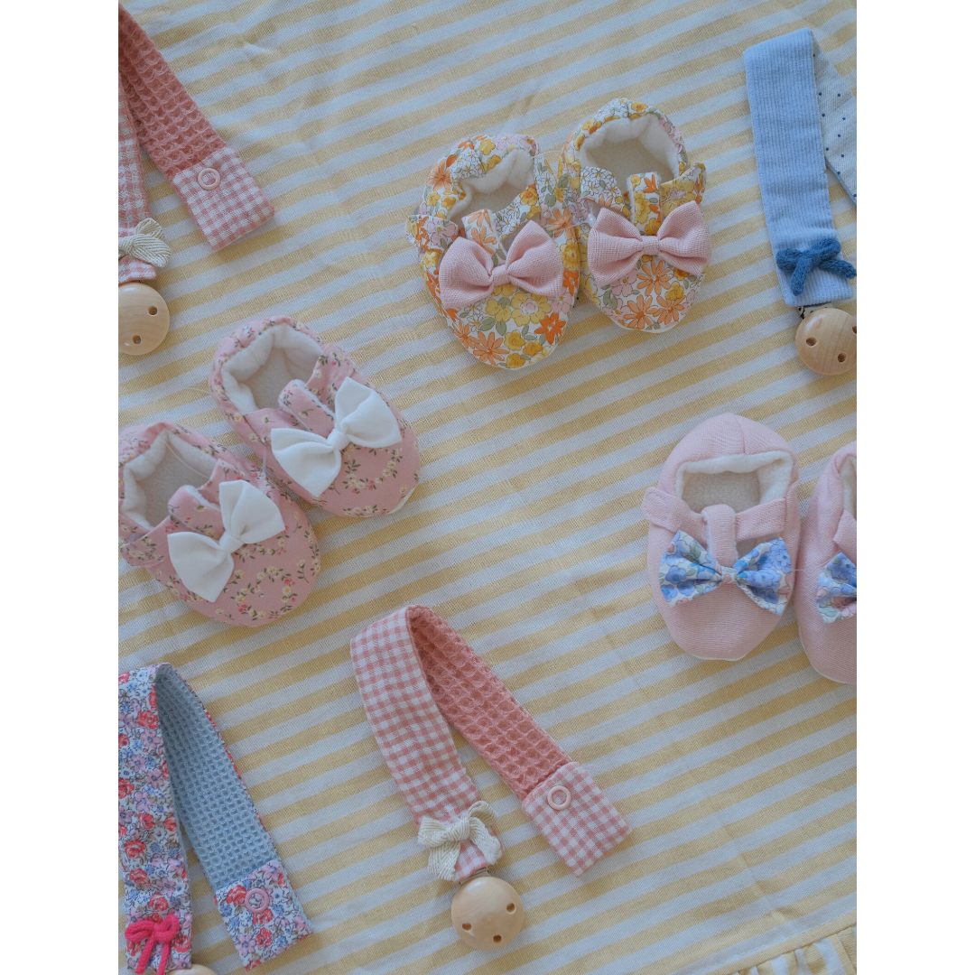 Bow Booties - Liberty Blue