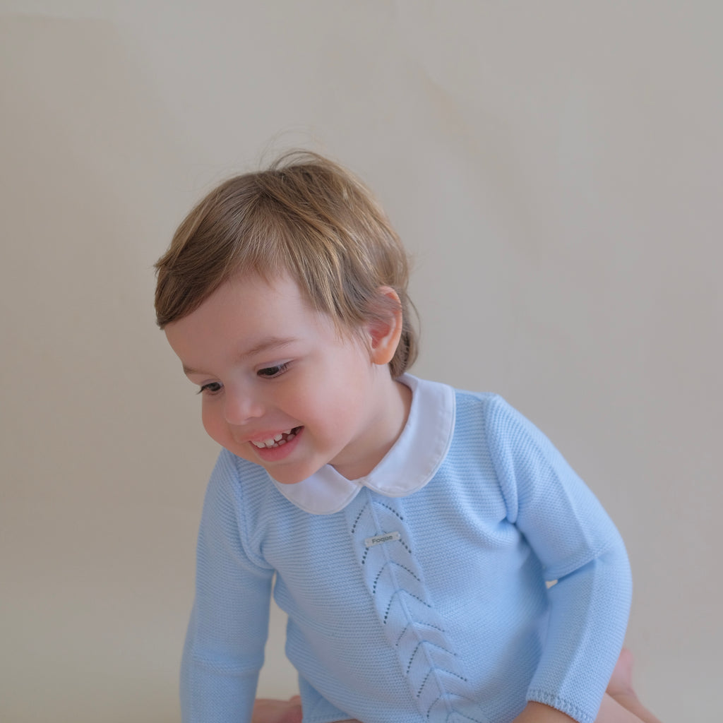 Light Blue Knit Top