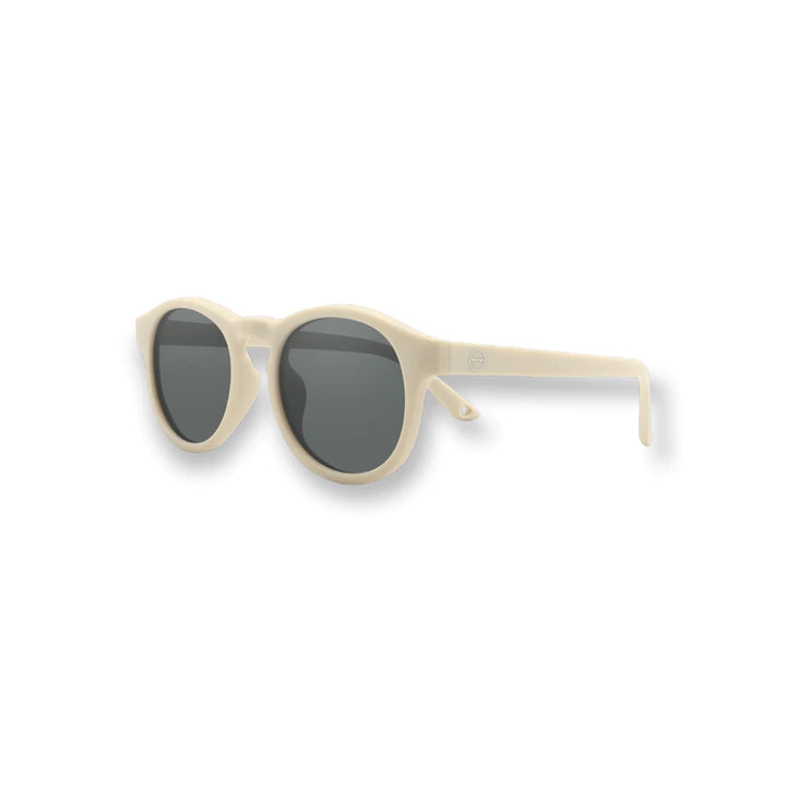 Retro Sun Kids Polarized Sunglasses - Rice White