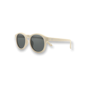 Retro Sun Kids Polarized Sunglasses - Rice White