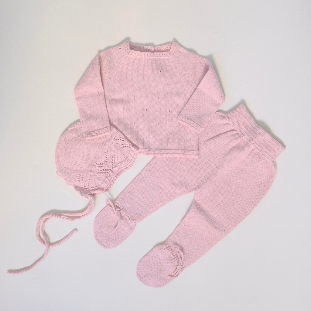 pink Knitted Set